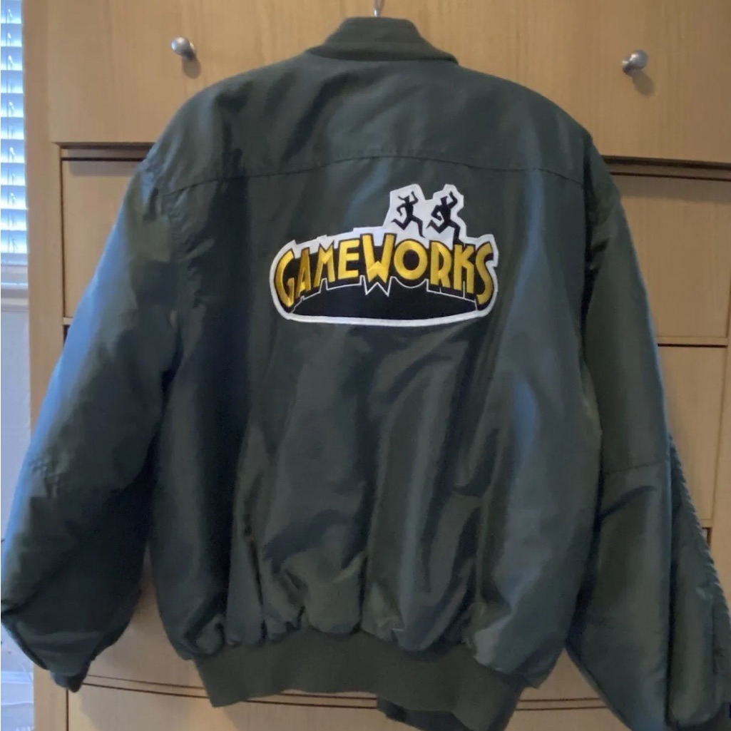 Sega Gameworks Bomber Jacket Size Large